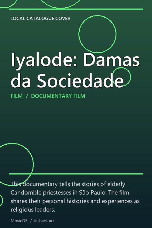 Iyalode: Damas da Sociedade poster