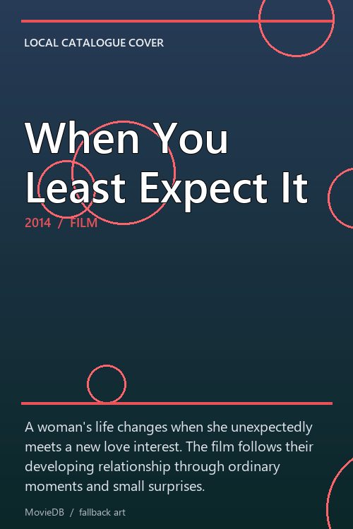 When You Least Expect It poster
