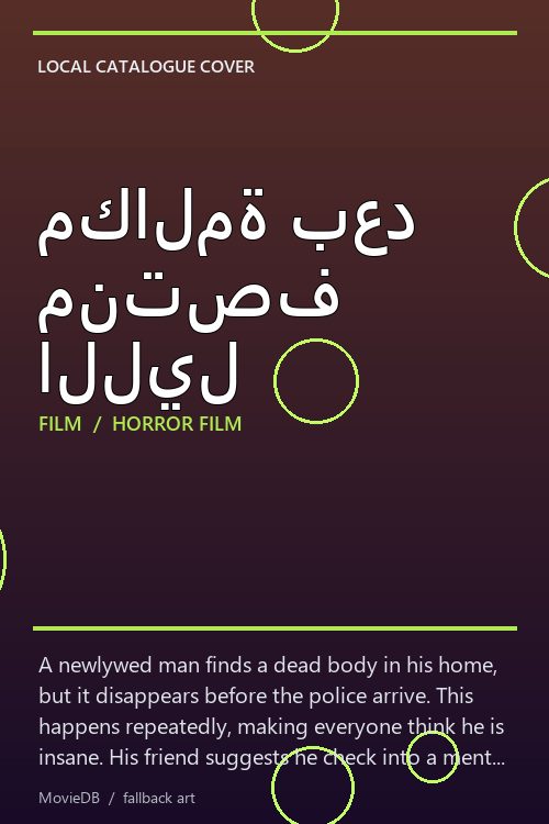 مكالمة بعد منتصف الليل poster