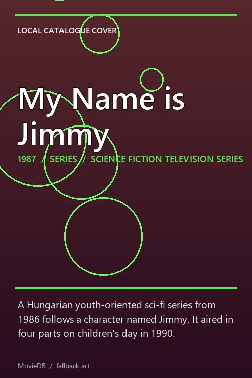 My Name is Jimmy poster