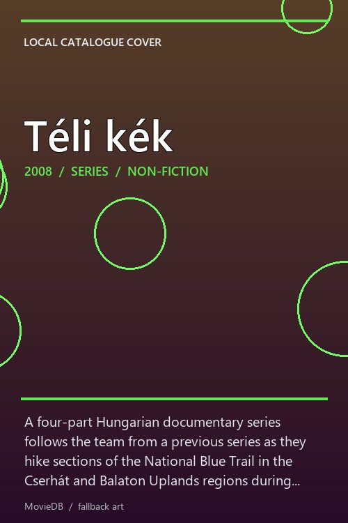 Téli kék poster