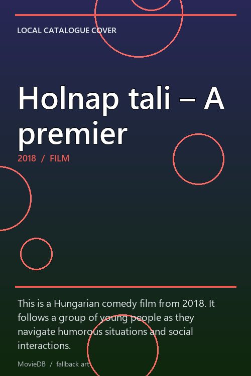 Holnap tali – A premier poster