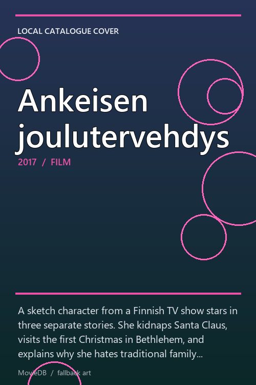 Ankeisen joulutervehdys poster