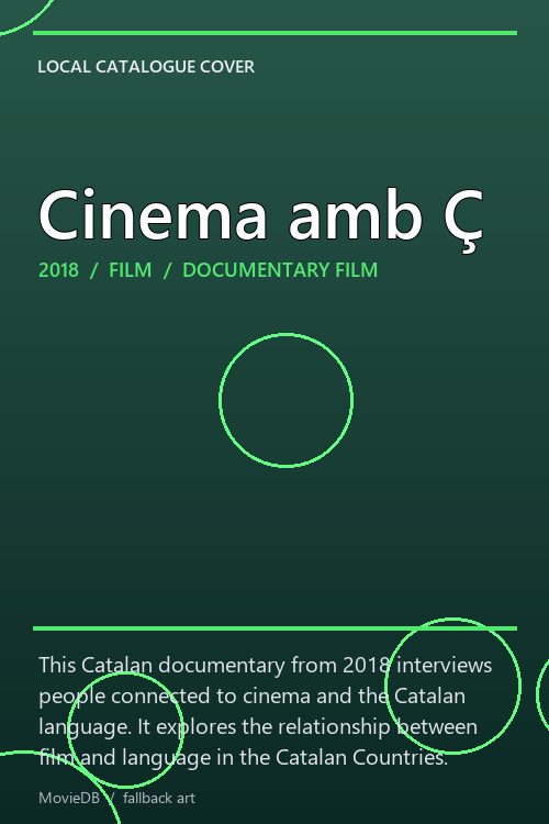 Cinema amb Ç poster