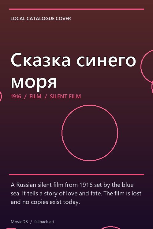 Сказка синего моря poster