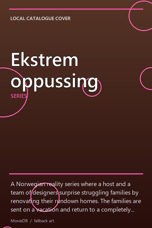 Ekstrem oppussing poster