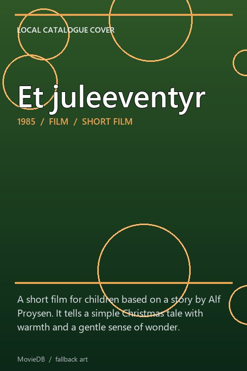 Et juleeventyr poster