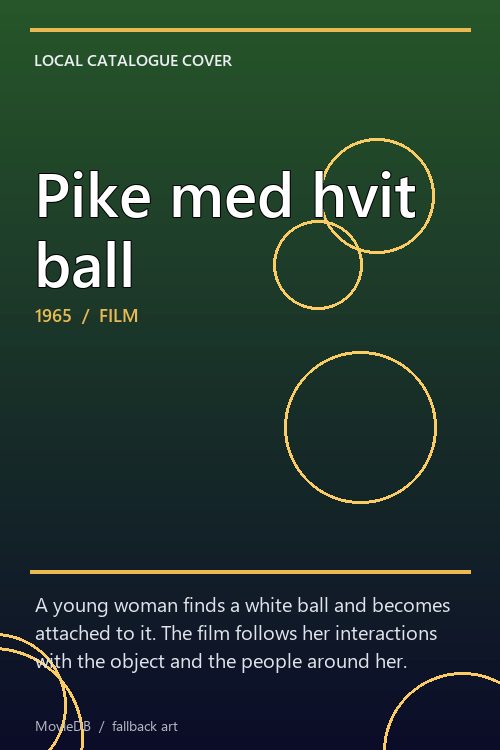 Pike med hvit ball poster
