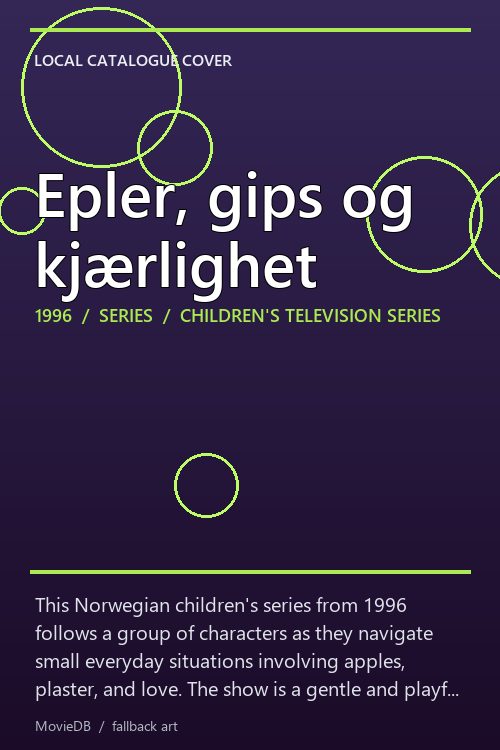Epler, gips og kjærlighet poster