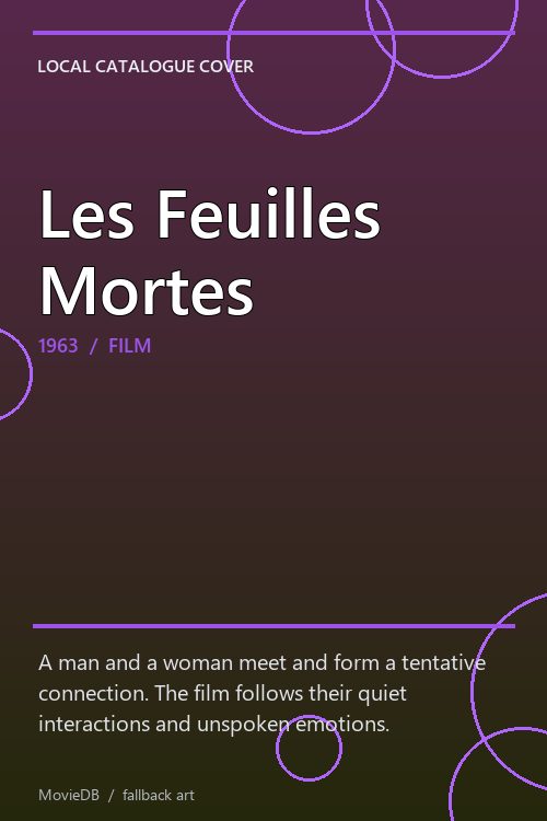 Les Feuilles Mortes poster