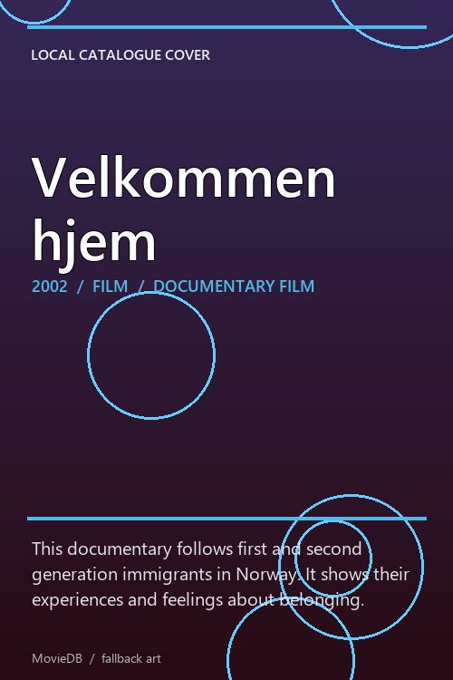 Velkommen hjem poster