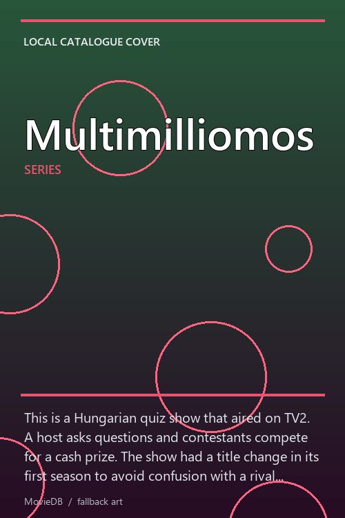 Multimilliomos poster