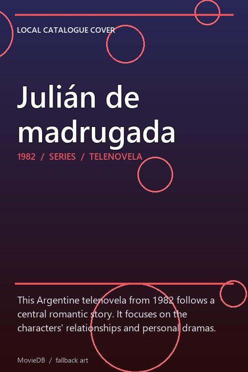 Julián de madrugada poster
