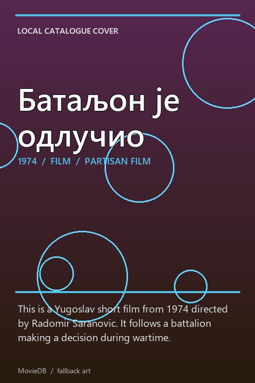 Батаљон је одлучио poster