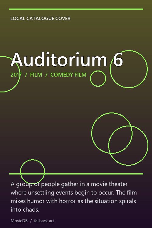 Auditorium 6 poster