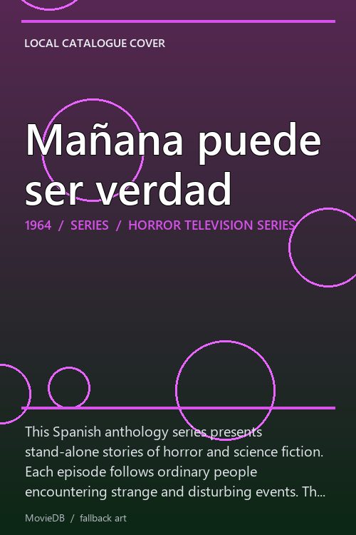Mañana puede ser verdad poster