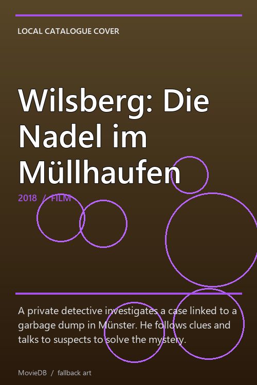 Wilsberg: Die Nadel im Müllhaufen poster