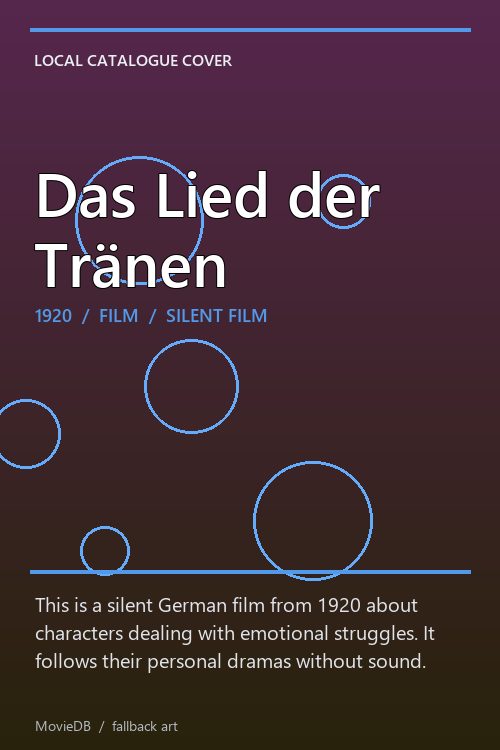 Das Lied der Tränen poster