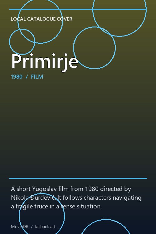 Primirje poster