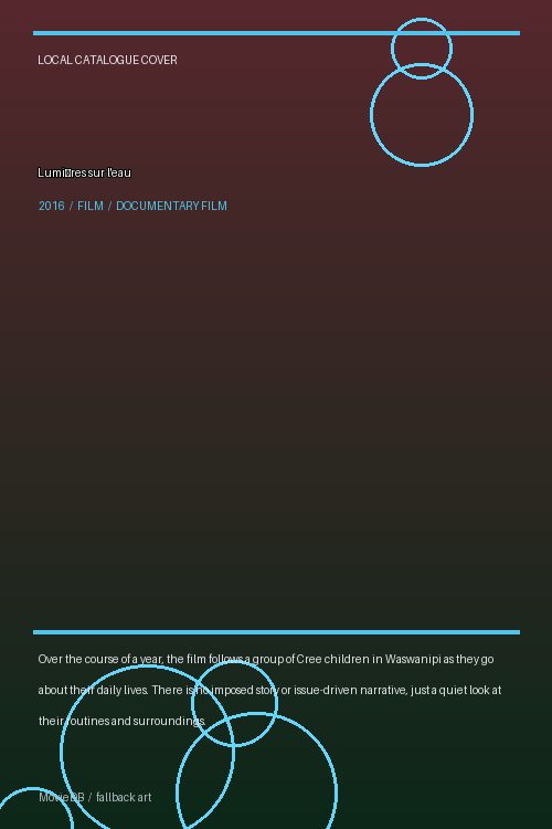 Lumières sur l'eau poster