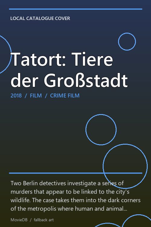 Tatort: Tiere der Großstadt poster