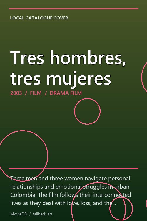 Tres hombres, tres mujeres poster