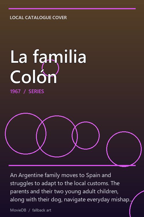 La familia Colón poster