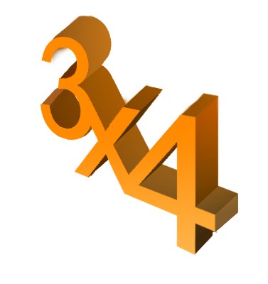3×4 poster