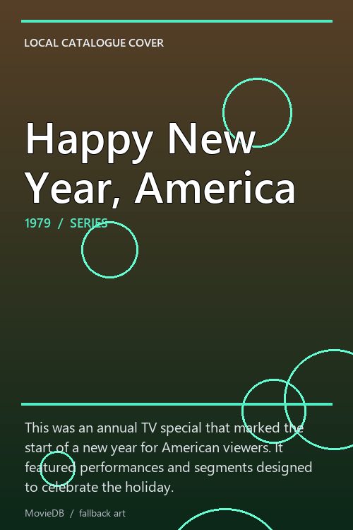 Happy New Year, America poster