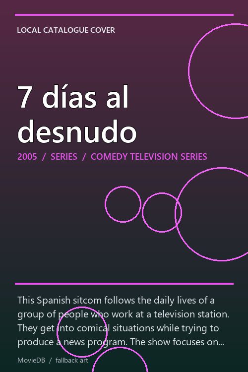 7 días al desnudo poster