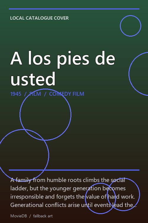 A los pies de usted poster