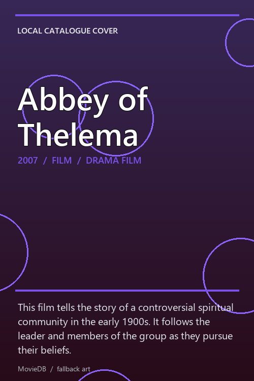Abbey of Thelema poster
