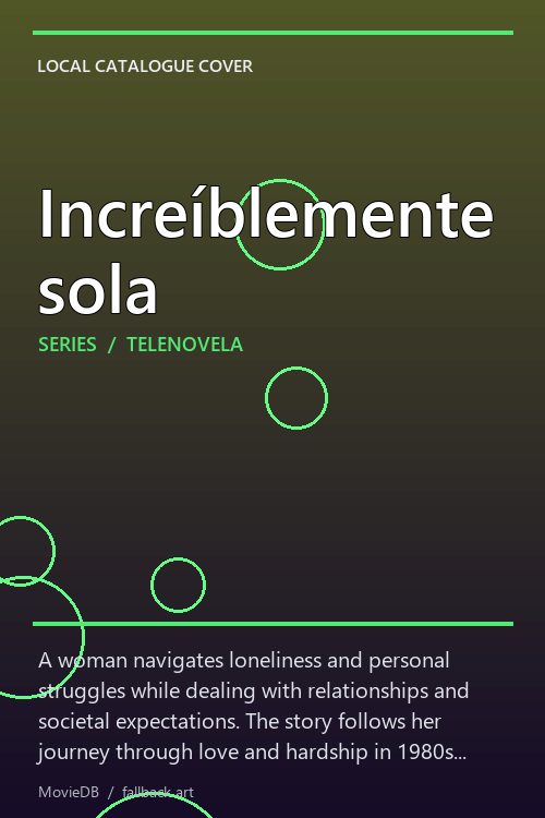 Increíblemente sola poster