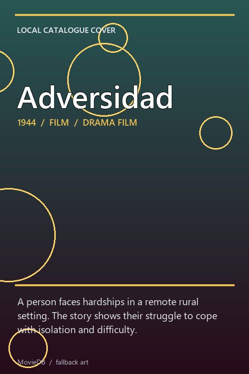 Adversidad poster