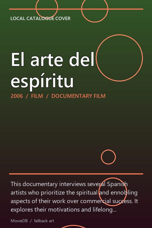 El arte del espíritu poster