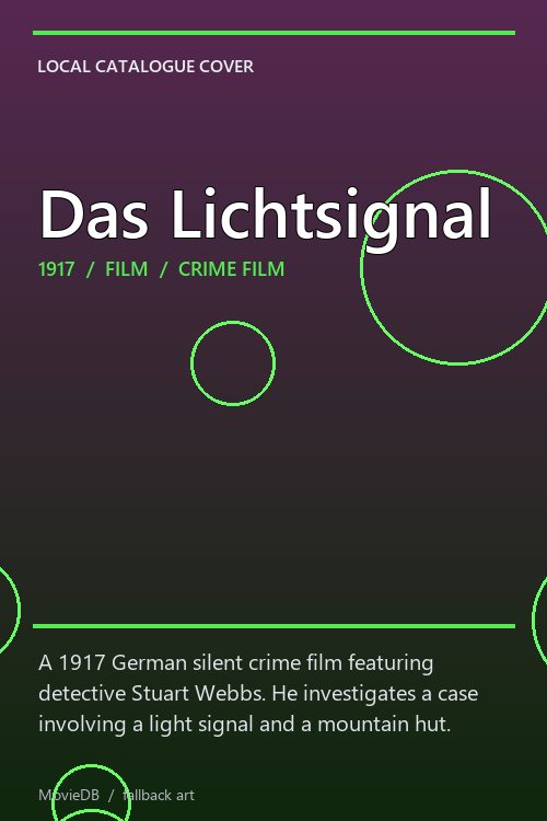 Das Lichtsignal poster