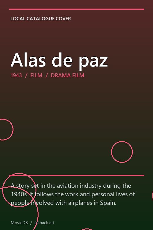 Alas de paz poster