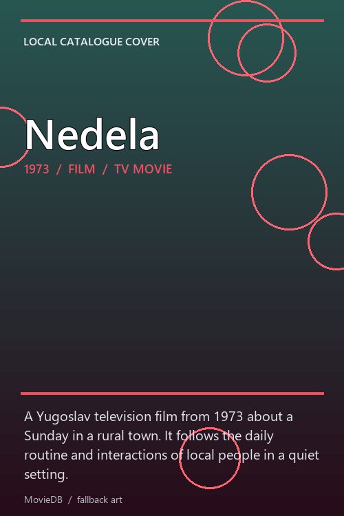 Nedela poster