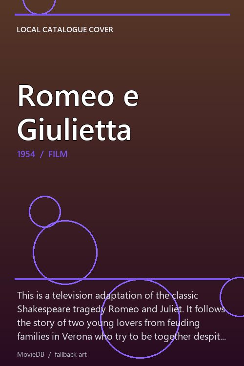 Romeo e Giulietta poster