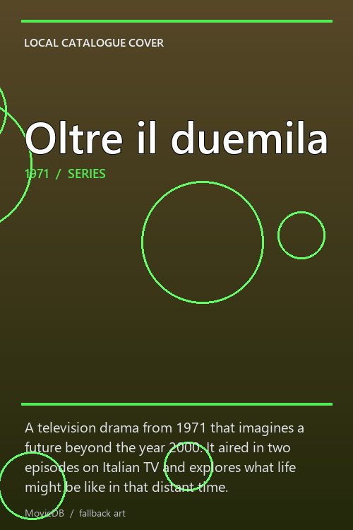 Oltre il duemila poster