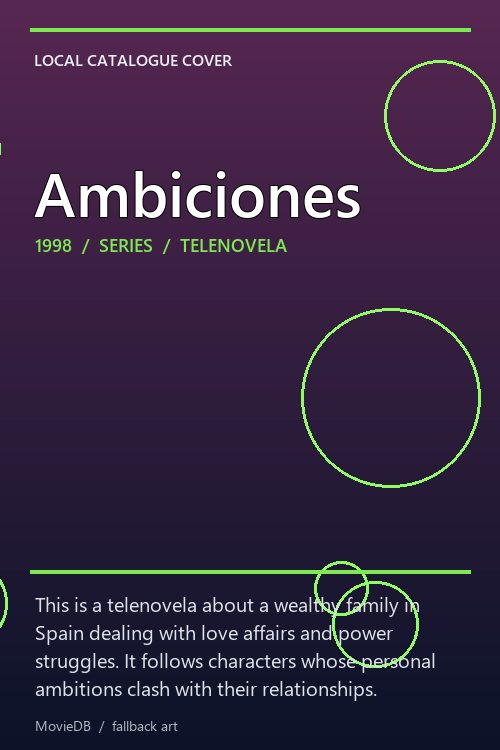 Ambiciones poster