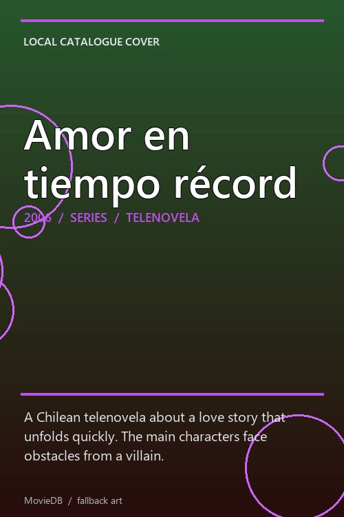 Amor en tiempo récord poster