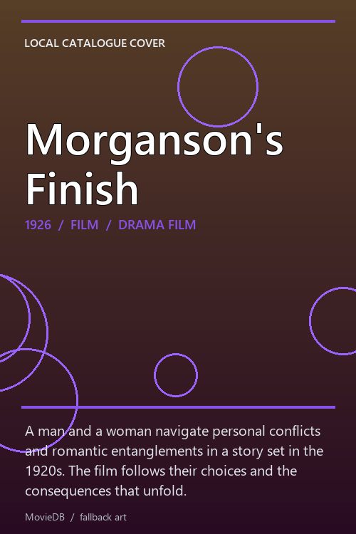 Morganson's Finish poster