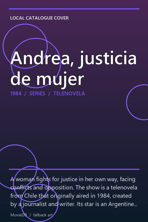 Andrea, justicia de mujer poster