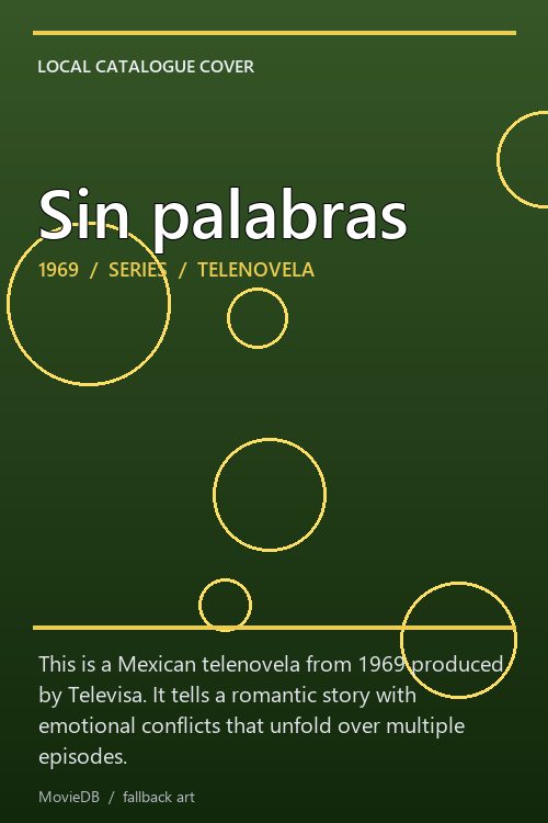 Sin palabras poster