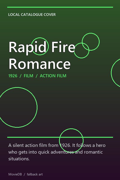 Rapid Fire Romance poster