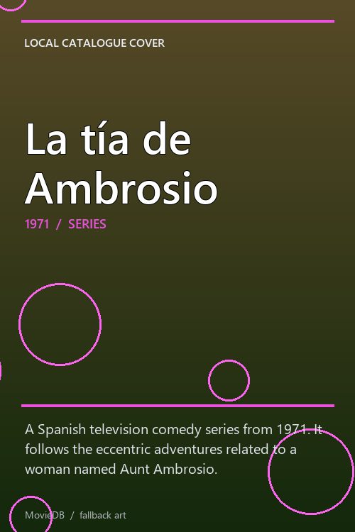 La tía de Ambrosio poster