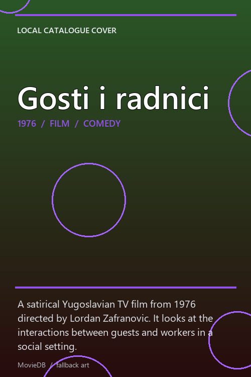 Gosti i radnici poster