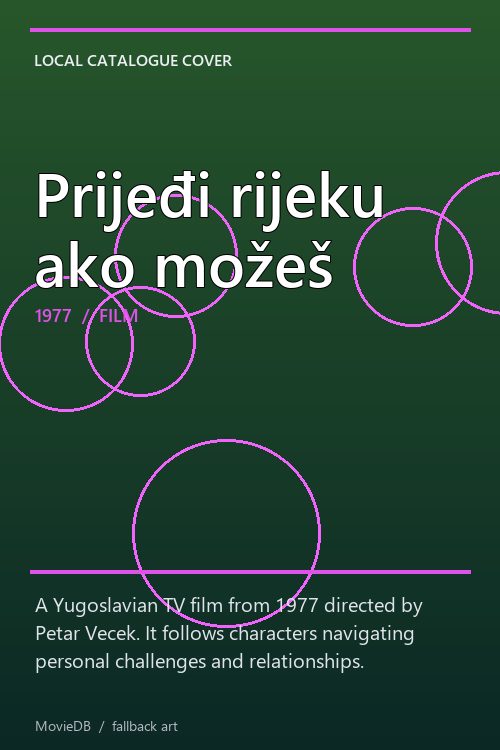 Prijeđi rijeku ako možeš poster