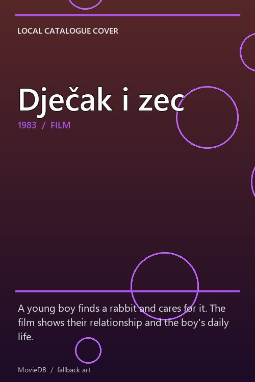 Dječak i zec poster